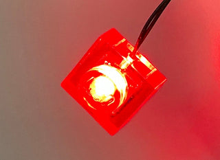 1x1 LED Light-up Plate, USB Powered, LS1x1 Custom Parts United Brick Co® Red