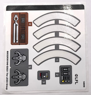 Sticker Sheet for Set The Armorer's Mandalorian Forge, International Version, 75319-1 - (80032/6361049), Part# 75319stk01a Part LEGO®