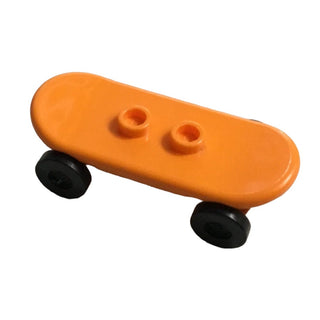 Minifigure Utensil, Skateboard with Black Wheels, Part# 42511c01 Part LEGO® Orange  