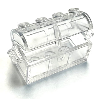 Container, Treasure Chest, Part# 4738a/4739a Part LEGO® Trans-Clear