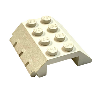 Slope 45 4 x 4 Double with Hinge, Part# 4857 Part LEGO® White Very Good