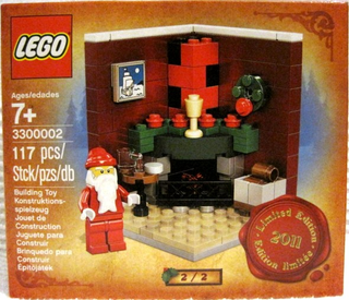 3300002 - Fire Place Scene (Limited Edition 2011 Holiday Set (2 of 2)) - EMPTY BOX ONLY Empty Box LEGO®