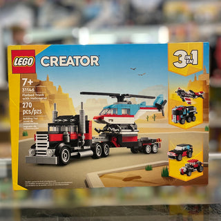 Flatbed Truck with Helicopter, 31146 Building Kit LEGO®