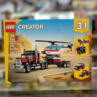 Flatbed Truck with Helicopter, 31146 - LEGO® Creator Set Building Kit LEGO®