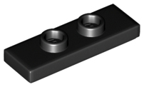 Plate, Modified 1x3 with 2 Studs (Double Jumper), Part# 34103 Part LEGO® Black 1 Part