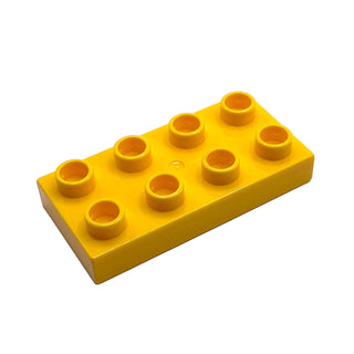 Duplo, Plate 2 x 4 x 1/2 (Thick), Part# 40666 Part LEGO® Yellow