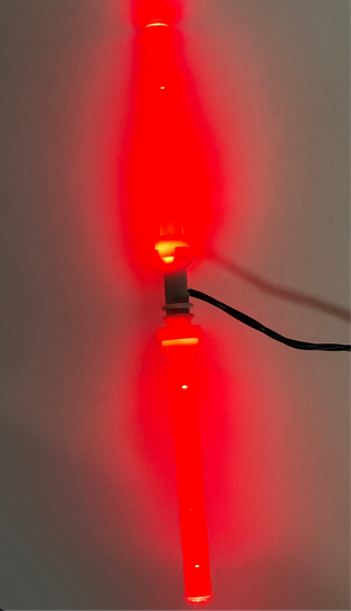 Light-Up Double-Bladed Lightsaber, DIY System, LDS-DC Custom Parts United Brick Co® Red