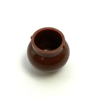 Minifigure, Utensil Pot Small with Handle Holders, Part# 98374 Part LEGO® Reddish Brown  