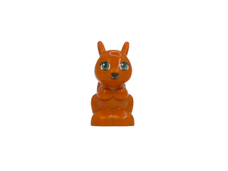 Squirrel with Black, Green and White Eyes and Black Eyelashes LEGO® Animals LEGO®