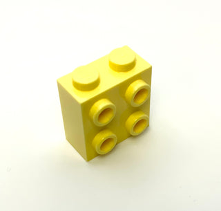 Brick, Modified 1x2x1 2/3 with Studs on Side, Part# 22885 Part LEGO® Bright Light Yellow  