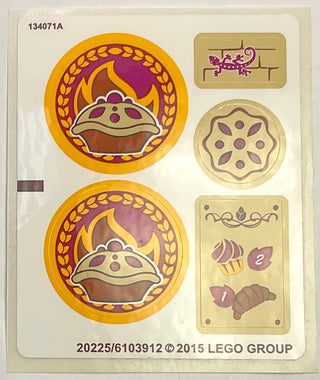 Sticker Sheet for Set Azari and the Magical Bakery, 41074 - (20225/6103912), Part# 41074stk01