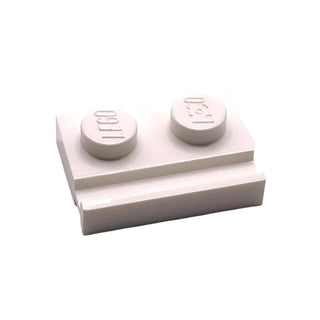 Plate, Modified 1x2 with Door Rail, Part# 32028 Part LEGO® White
