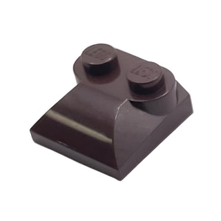 Slope, Curved 2 x 2 x 2/3 with 2 Studs and Curved Sides, Part# 47457 Part LEGO® Dark Brown