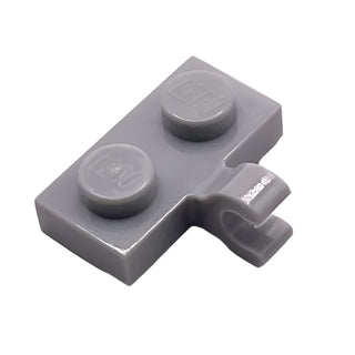 Plate, Modified 1x2 with Clip on Side (Horizontal Grip), Part# 11476 Part LEGO® Light Bluish Gray