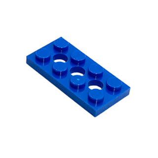 Technic, Plate 2x4 with 3 Holes, Part# 3709b Part LEGO® Blue