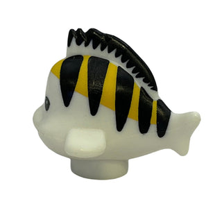 Fish, Black Stripes, Yellow Dorsal (Flounder/Fabius), 15679pb02 LEGO® Animals LEGO®