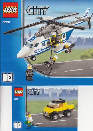 3658-Police Helicopter - INSTRUCTIONS ONLY Instructions LEGO®