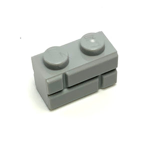 Brick, Modified 1x2 with Masonry Profile, Part# 98283 Part LEGO® Light Bluish Gray  