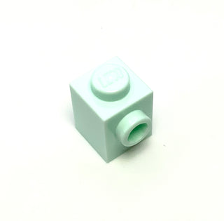 Brick, Modified 1x1 with Stud on Side, Part# 87087 Part LEGO® Light Aqua  