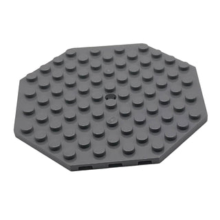 Plate, Modified 10x10 Octagonal with Hole, Part# 89523 Part LEGO® Dark Bluish Gray