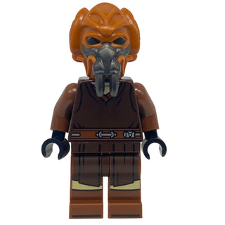 Plo Koon - Dark Brown Robe, Tan Shirt, Printed Legs, sw1414 Minifigure LEGO®
