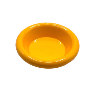 Minifigure Utensil Dish 3x3, Part# 6256 Part LEGO® Bright Light Orange