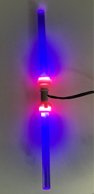 Light-Up Double-Bladed Lightsaber, DIY System, LDS-DC Custom Parts United Brick Co® Purple