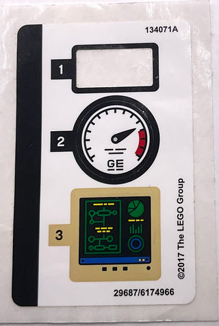Sticker Sheet for Set Mr. Freeze Ice Attack, 70901 - (29687/6174966), Part# 70901stk01 Part LEGO® Missing One Sticker