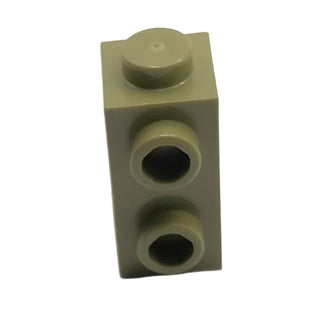 Brick Modified 1 x 1 x 1 2/3 with Studs on Side, Part# 32952 Part LEGO® Olive Green 1 Part