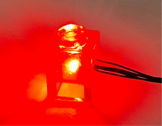 1x1 Light-Up Brick, DIY System, Reconnectable, LS1x1B-LA Custom Parts United Brick Co® Red