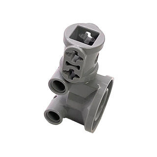 Technic, Steering, Wheel Hub Holder / Shock Absorber Head with 2 Pin Joiners and Shaft with m2 Axle Holes, Part# 69636 Part LEGO® Light Bluish Gray