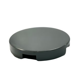 Tile, Round 2 x 2 with Bottom Stud Holder, Part# 14769 Part LEGO® Dark Bluish Gray