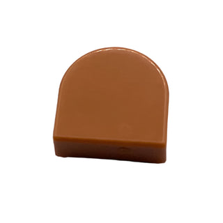 Tile Round 1x1 Half Circle Extended, Part# 24246 Part LEGO® Medium Nougat
