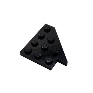 Wedge, Plate 4 x 4 Wing Right, Part# 3935 Part LEGO® Black Very Good