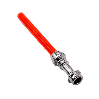 Star Wars Lightsaber, Chrome Hilt and Blade (Multiple Colors), Part# 64567 (Chrome) + 30374 Part LEGO® Trans-Neon Orange Very Good