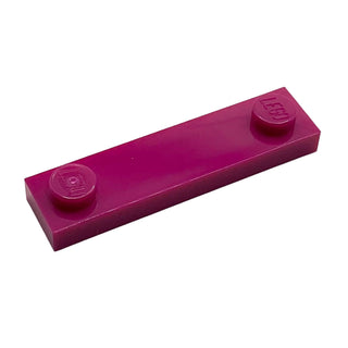 Plate, Modified 1x4 with 2 Studs without Groove, Part# 92593 Part LEGO® Magenta