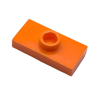 Plate, Modified 1x2 with 1 Stud with Groove (Jumper), Part# 3794b Part LEGO® Orange
