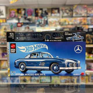 Mattel Brick Shop Hot Wheels Mercedes-Benz 300 SL Building Toy Kit (1600 Pieces), For Collectors Building Kit Mattel®