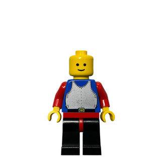 Castle- Silver Breastplate, Dark Gray Grille Helmet with Red Plume Dragon, cas179 Minifigure LEGO®