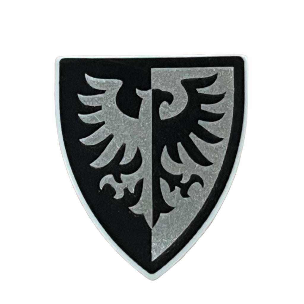 Minifigure Shield Triangular Short with Black and Silver Falcon with B ...