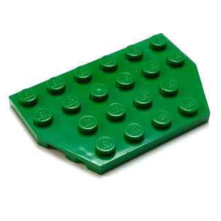 Wedge, Plate 4x6 Cut Corners, Part# 32059 Part LEGO® Green  