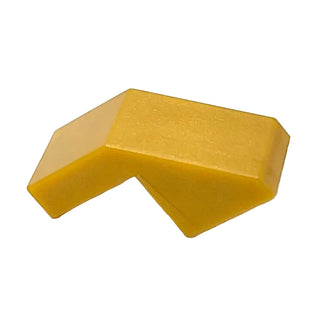Slope 45 2x1 with Cutout without Stud, Part# 28192 Part LEGO® Pearl Gold