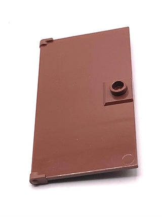 Door 1x4x6 with Stud Handle, Part# 60616 Part LEGO® Reddish Brown