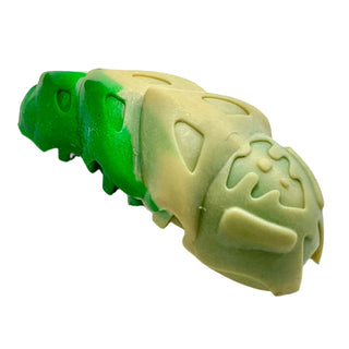 Bionicle Rahkshi Kraata Stage 1 with Marbled Pattern, Part# kraata1 Part LEGO® Tan Head (Green Tail)