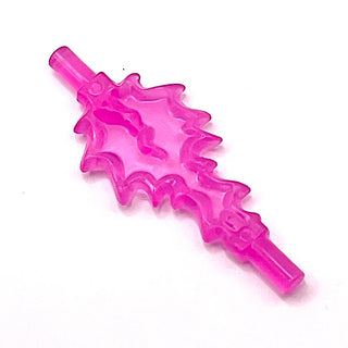 Power Burst, Bolt Large with Bar Ends, Part# 35032b Part LEGO® Trans-Dark Pink