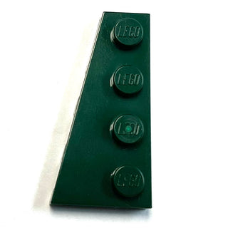Wedge, Plate 4x2 Left, Part# 41770 Part LEGO® Dark Green