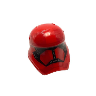 Minifigure, Headgear Helmet SW Stormtrooper Ep. 9 Sith Trooper Pattern, Part# 20904pb06 Part LEGO® Red Very Good