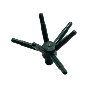 Plant Flower Stem with Bar and Six Stems, Part# 19119 Part LEGO® Dark Green
