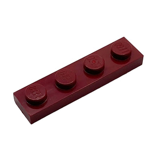 Plate 1x4, Part# 3710 Part LEGO® Dark Red 1 Part