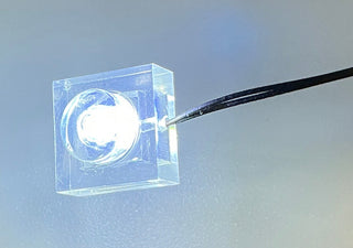 1x1 LED Light-up Plate, USB Powered, LS1x1 Custom Parts United Brick Co® White